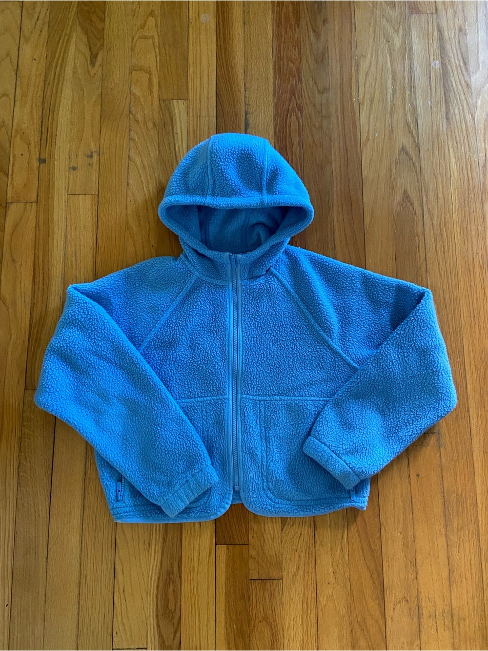 Sunday Best Light Blue Sherpa Zip Hoodie